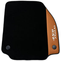 Black Floor Mats for Ferrari 458 Italia (2009-2015) with Cuoio Nappa Leather - AutoWin