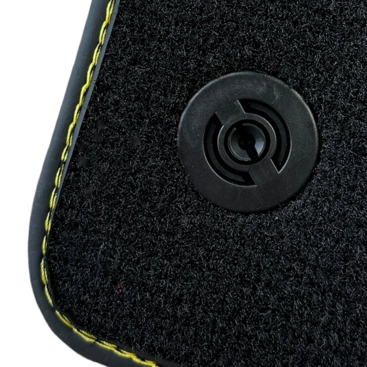 Black Floor Mats for Ferrari 458 Spider (2012-2015) with Yellow Leather