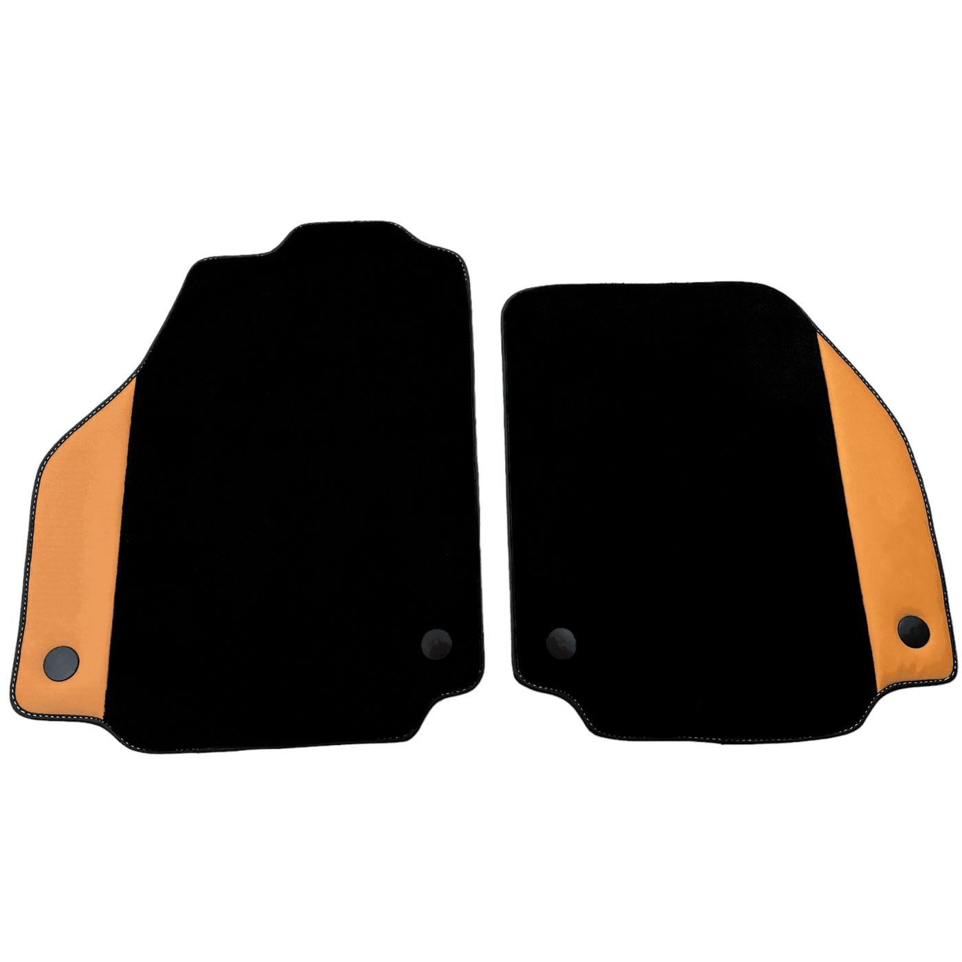 Black Floor Mats for Ferrari 488 Pista Spider (2019-2021) with Beige Tradizione Nappa Leather - AutoWin