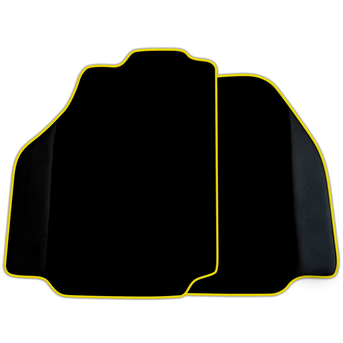 Black Floor Mats for Ferrari 488 Pista Spider (2019-2021) with Leather | Various Trim Colors