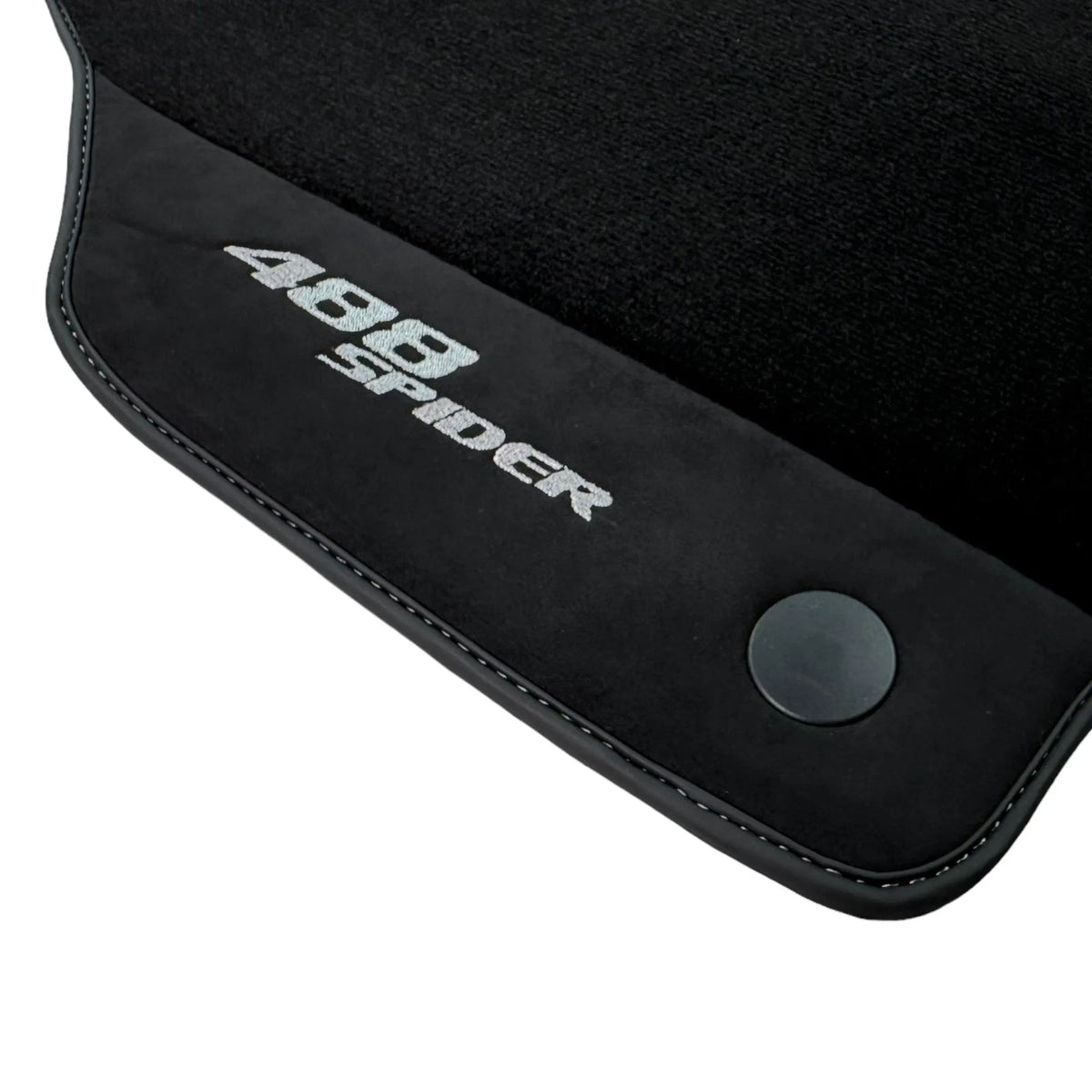 Black Floor Mats For Ferrari 488 Spider 2015-2022 - AutoWin