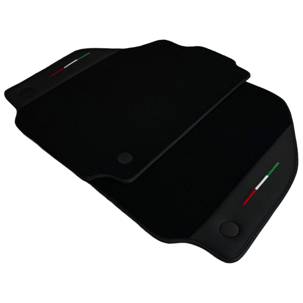 Black Floor Mats for Ferrari 488 Spider (2016-2022) with Leather