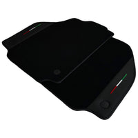 Black Floor Mats for Ferrari 488 Spider (2016-2022) with Leather