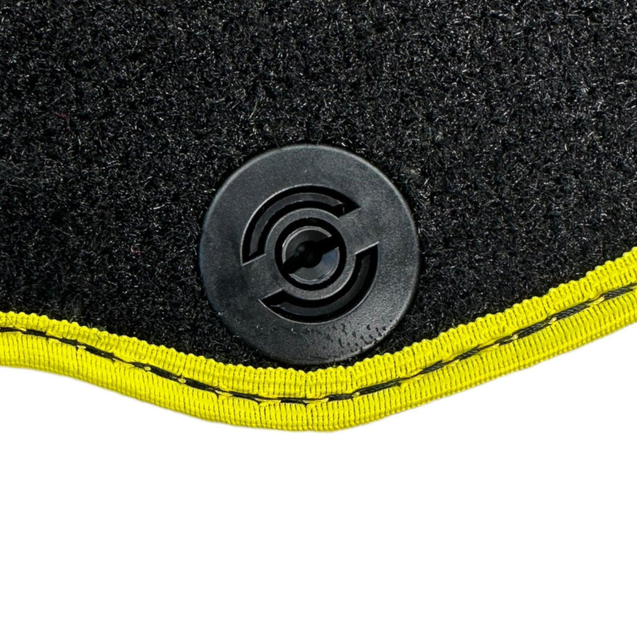 Black Floor Mats for Ferrari 812 GTS (2019-2023) with Leather - AutoWin