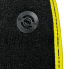 Black Floor Mats for Ferrari 812 GTS (2019-2023) with Leather - AutoWin