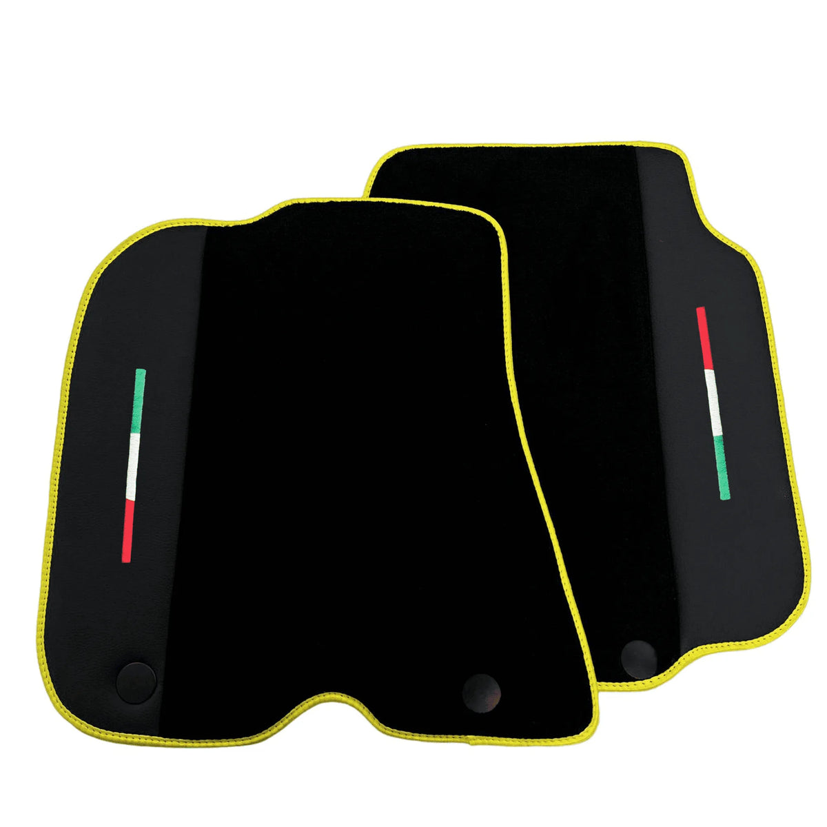 Black Floor Mats for Ferrari 812 Superfast (2018-2023) with Leather