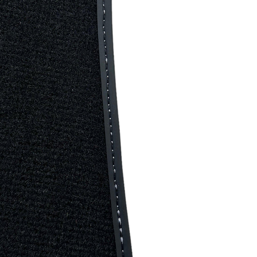 Black Floor Mats for Ferrari F12 Berlinetta (2012-2022) with Carbon Leather - AutoWin