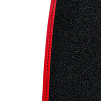 Black Floor Mats For Ferrari F355 1994-1999 With Alcantara Leather - AutoWin