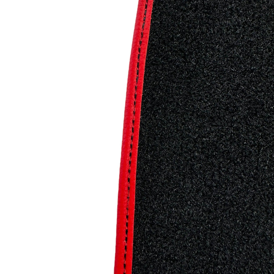 Black Floor Mats For Ferrari F355 1994-1999 With Alcantara Leather - AutoWin