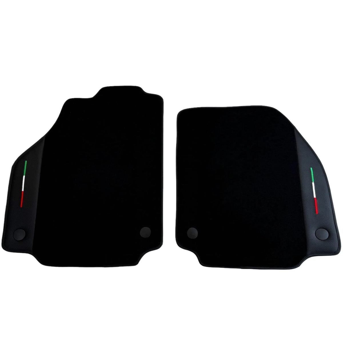 Black Floor Mats for Ferrari F8 Spider (2019-2023) with Leather