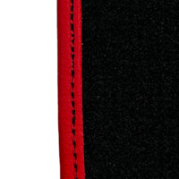 Black Floor Mats For Ferrari GTC4 Lusso (2016-2023) Italian Edition with Red Trim - AutoWin