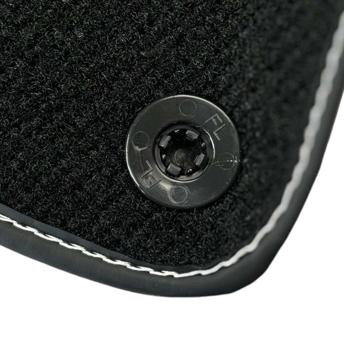 Black Floor Mats for Ferrari Portofino M (2018-2023) with Leather