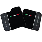 Black Floor Mats for Ferrari Purosangue with Leather - AutoWin