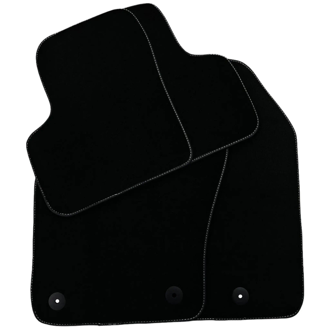 Black Floor Mats for Fiat 500 (2008-2013) | Black Trim - AutoWin