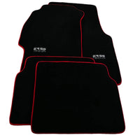 Black Floor Mats For Honda Civic VI (1995-2000) ER56 Design with Red Trim - AutoWin