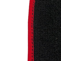 Black Floor Mats For Honda Civic VI (1995-2000) ER56 Design with Red Trim - AutoWin