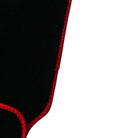 Black Floor Mats For Honda Civic VII (2001-2005) ER56 Design with Red Trim - AutoWin