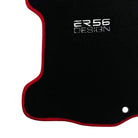 Black Floor Mats For Honda Civic VII (2001-2005) ER56 Design with Red Trim - AutoWin