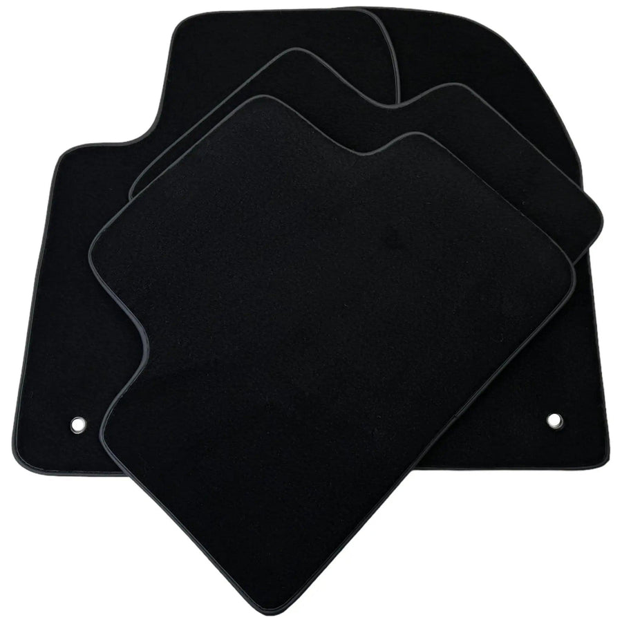 Black Floor Mats for Jeep Wrangler JK (2007-2018) 5 Doors Double Fixation - AutoWin