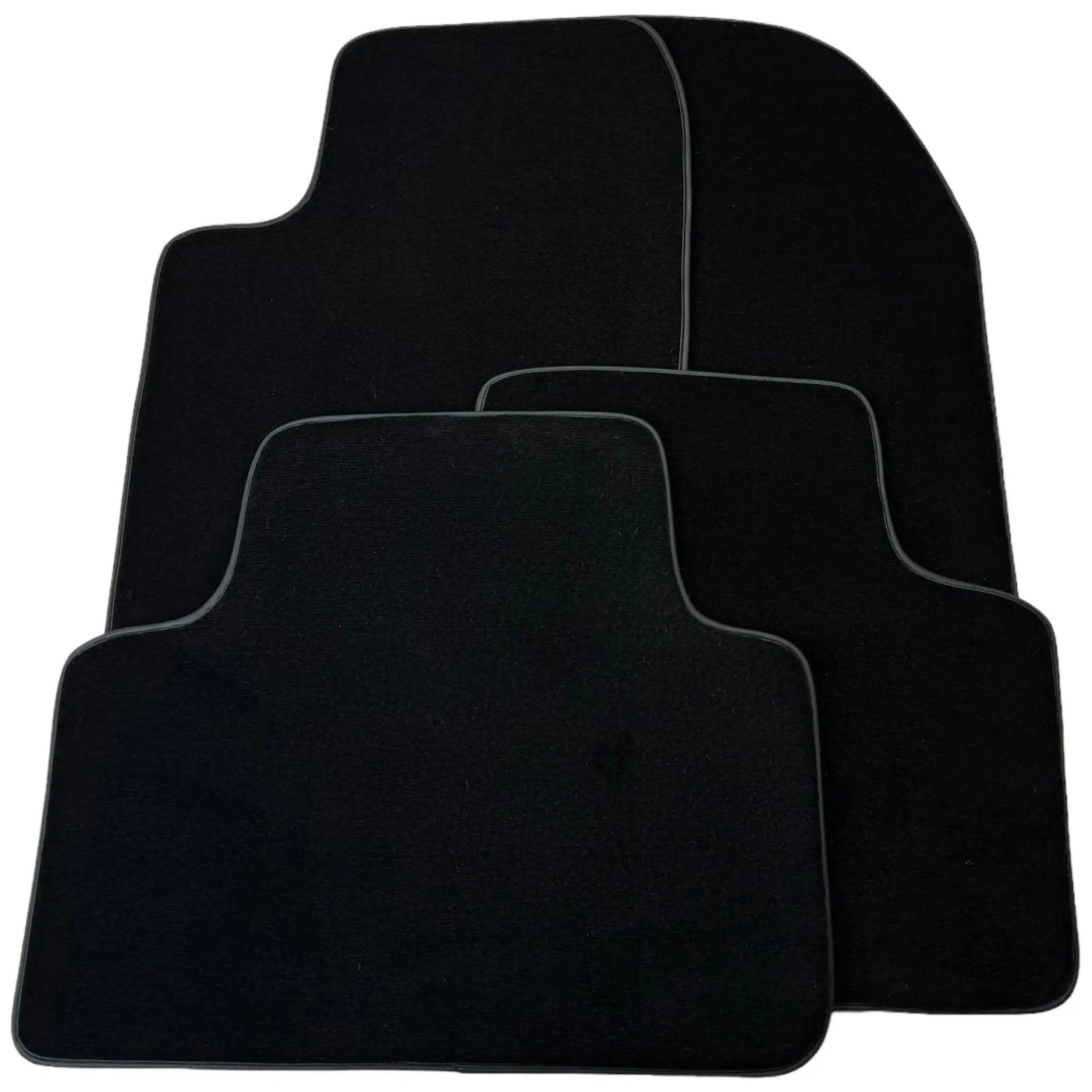Black Floor Mats for Jeep Wrangler JK (2007-2018) 5 Doors Single Fixation - AutoWin