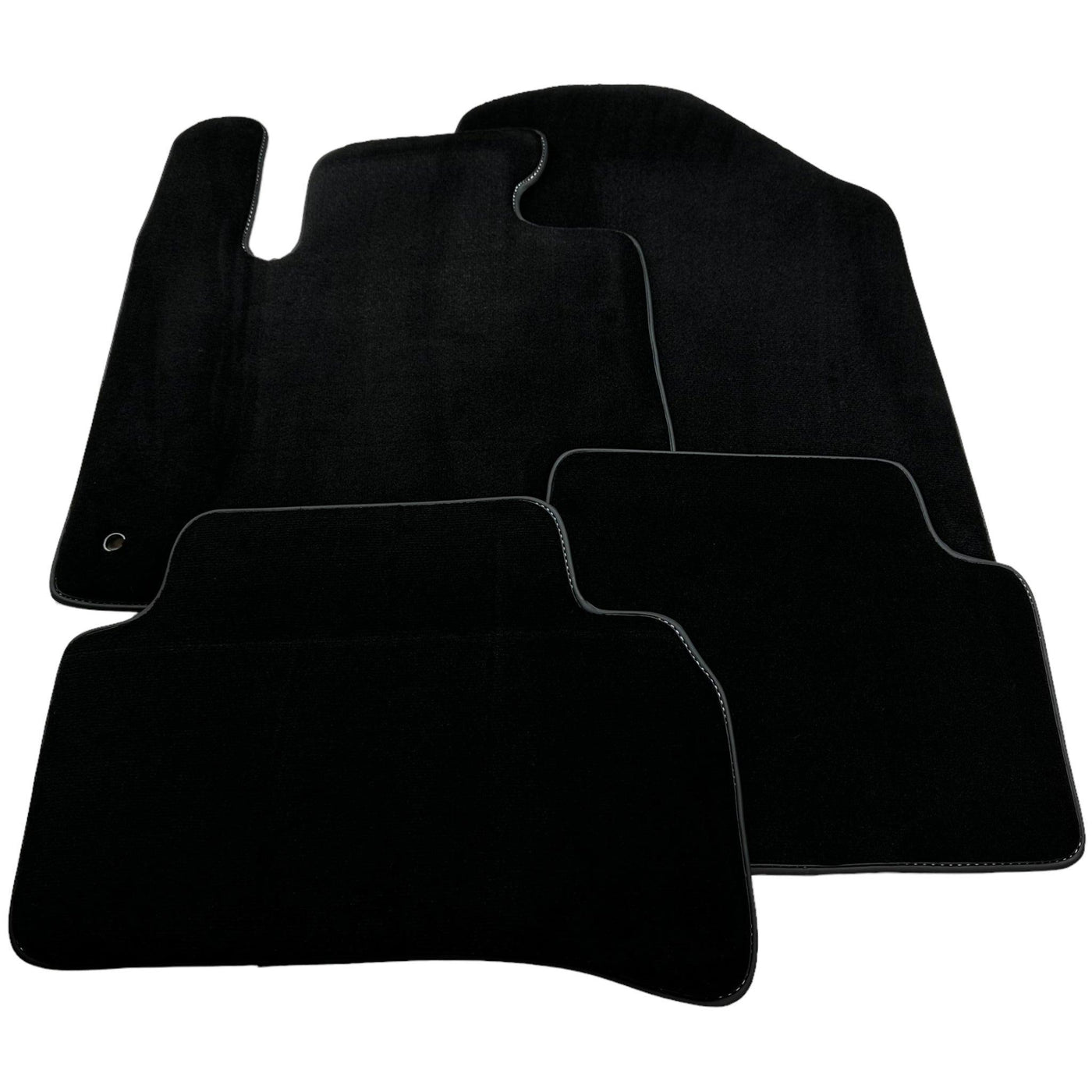 Black Floor Mats for Kia Carens 7 Seater (2006-2013) Manual - AutoWin