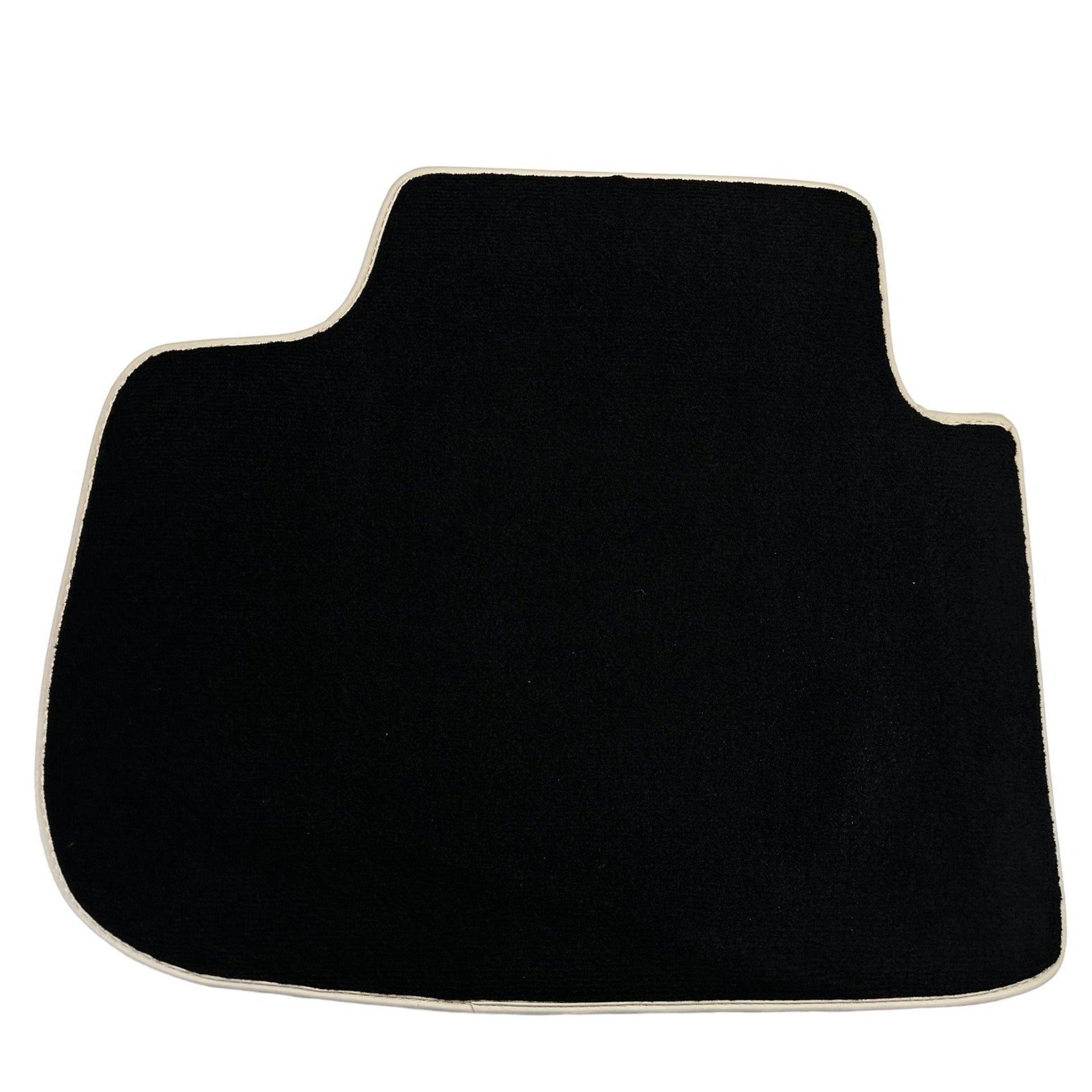 Black Floor Mats For Kia Sportage (1994-2002) ER56 Design | Beige Trim - AutoWin