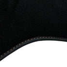 Black Floor Mats for Lamborghini Aventador with Orange (Arancia Leonis) Nappa Leather - AutoWin