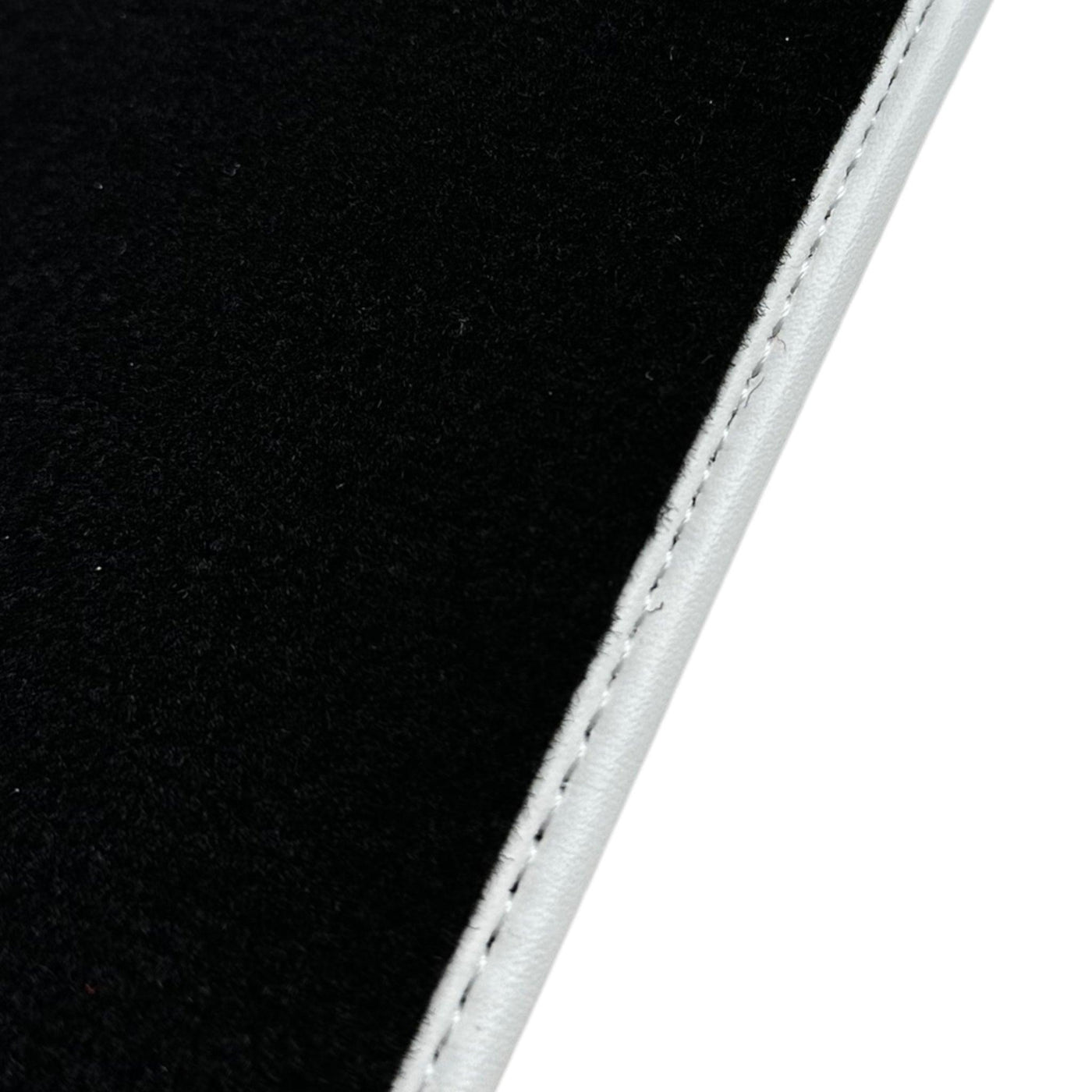 Custom Black Floor Mats for Lamborghini Huracan STO - White Trim