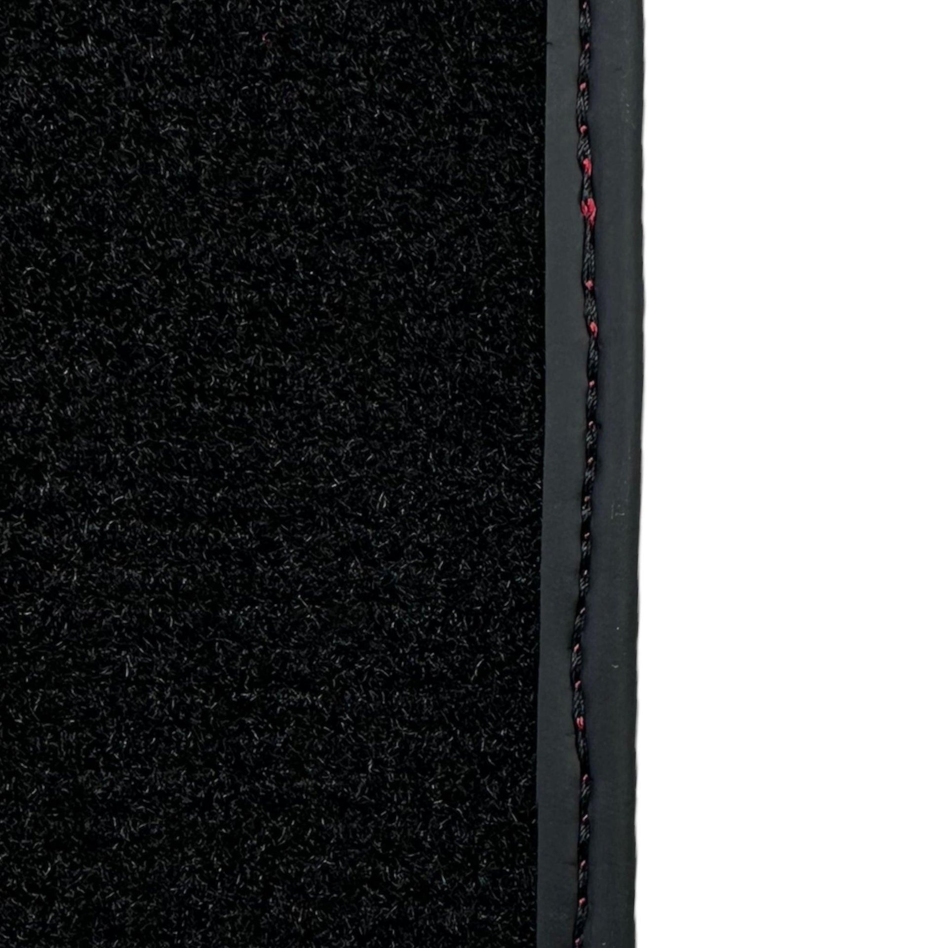 Black Floor Mats for Lamborghini Huracan With Red (Rosso Mysia) Leather - AutoWin