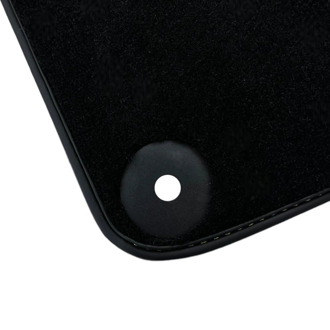 Black Floor Mats for Lamborghini Huracan with Yellow Alcantara Leather - AutoWin