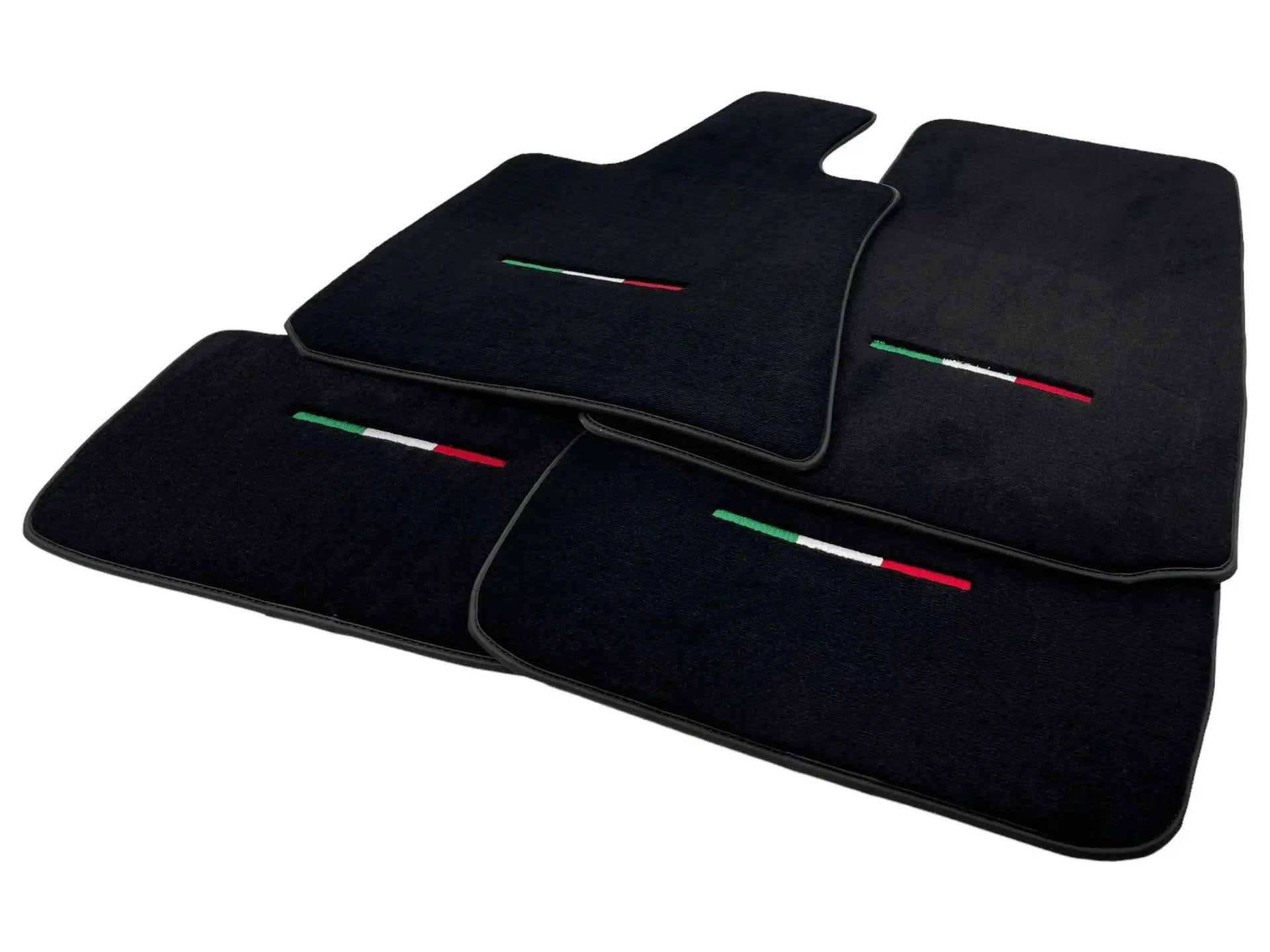 Black Floor Mats For Maserati Coupé (2001-2007) Italy Edition - AutoWin