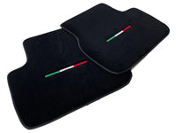 Black Floor Mats For Maserati Coupé (2001-2007) Italy Edition - AutoWin