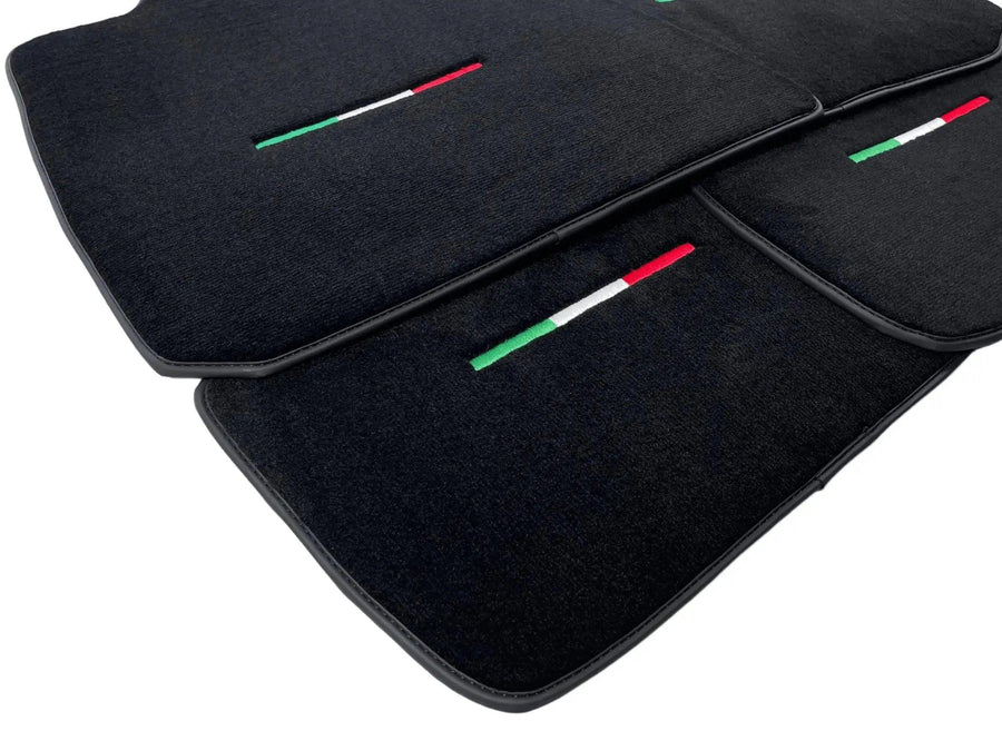 Black Floor Mats For Maserati Levante (2017-2023) Italy Edition - AutoWin