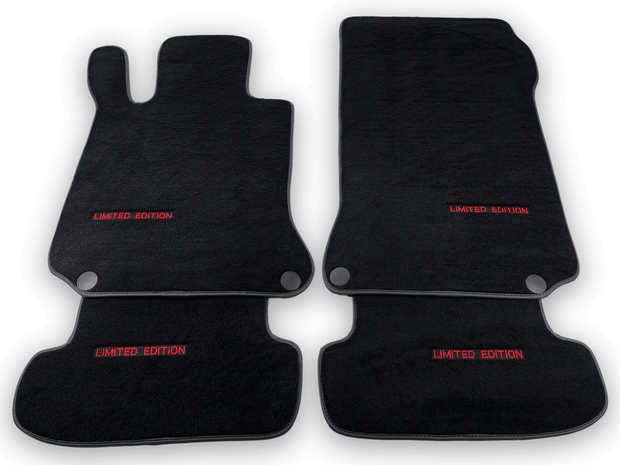 Black Floor Mats For Mercedes Benz C-Class C204 Coupe (2011-2015) | Limited Edition - AutoWin