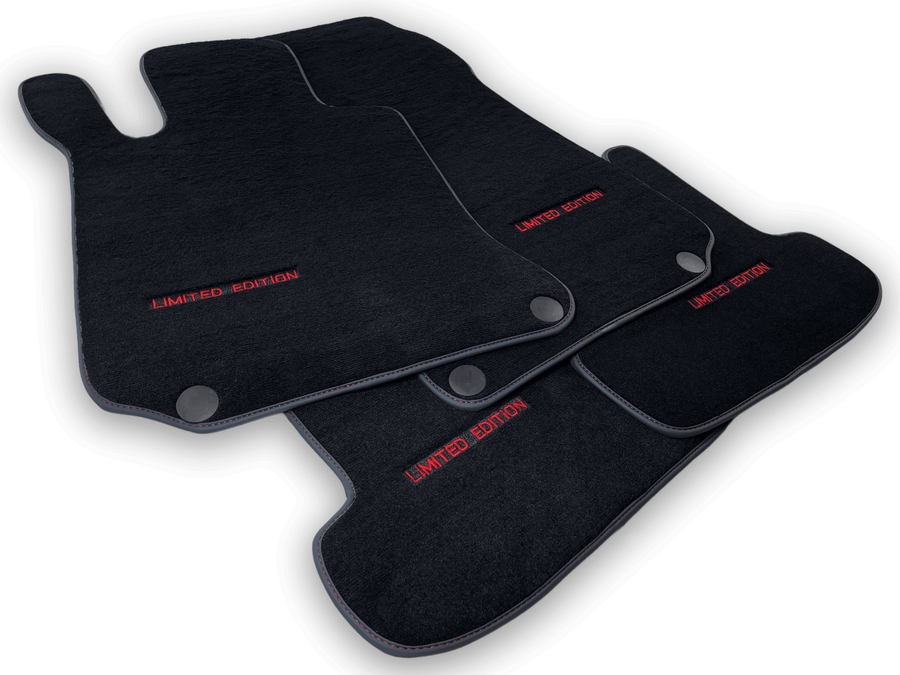 Black Floor Mats For Mercedes Benz C-Class C204 Coupe (2011-2015) | Limited Edition - AutoWin