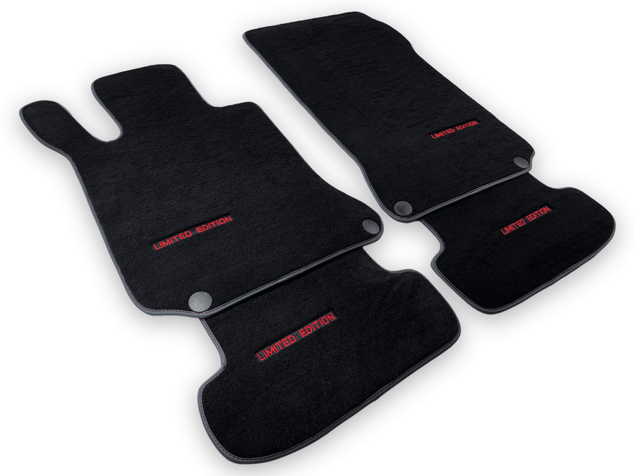 Black Floor Mats For Mercedes Benz C-Class C204 Coupe (2011-2015) | Limited Edition - AutoWin