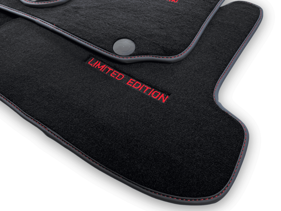 Black Floor Mats For Mercedes Benz C-Class C204 Coupe (2011-2015) | Limited Edition - AutoWin