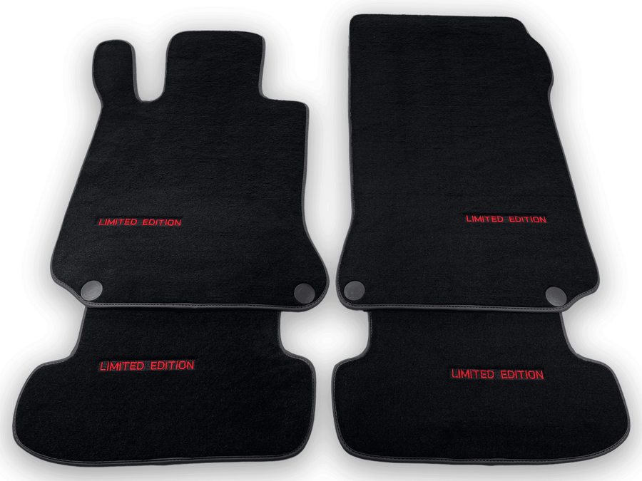 Black Floor Mats For Mercedes Benz C-Class C204 Coupe (2011-2015) | Limited Edition - AutoWin