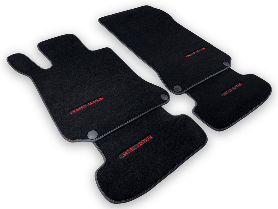 Black Floor Mats For Mercedes Benz C-Class C204 Coupe (2011-2015) | Limited Edition - AutoWin