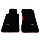Black Floor Mats For Mercedes-Benz C Class W202 (1993-2000) ER56 Design | Red Trim - AutoWin