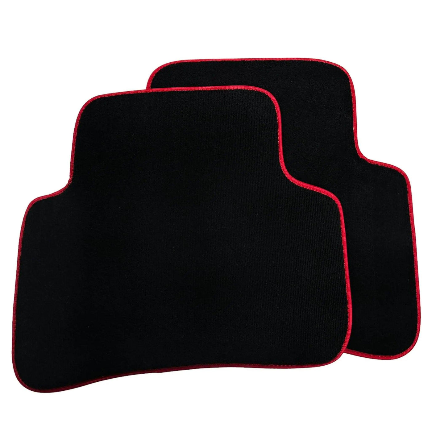 Black Floor Mats For Mercedes-Benz C Class W202 (1993-2000) ER56 Design | Red Trim - AutoWin