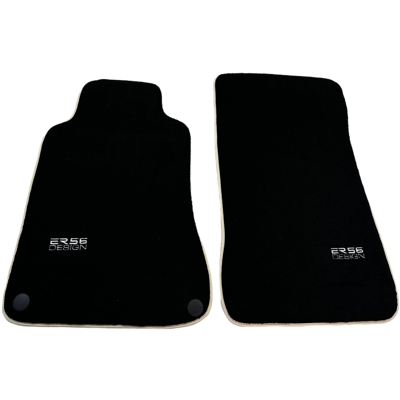 Black Floor Mats For Mercedes Benz C-Class W203 (2000-2007) ER56 Design - AutoWin