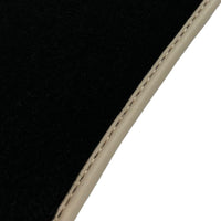 Black Floor Mats For Mercedes Benz C-Class W203 (2000-2007) ER56 Design - AutoWin