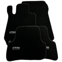 Black Floor Mats For Mercedes-Benz C Class W204 Coupe 2012-2015 ER56 Design - AutoWin
