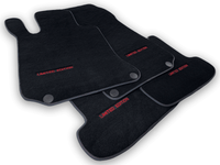 Black Floor Mats For Mercedes Benz C-Class W204 Sedan (2007-2014) | Limited Edition - AutoWin