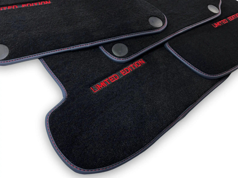 Black Floor Mats For Mercedes Benz E-Class A207 Convertible (2010-2013) | Limited Edition - AutoWin