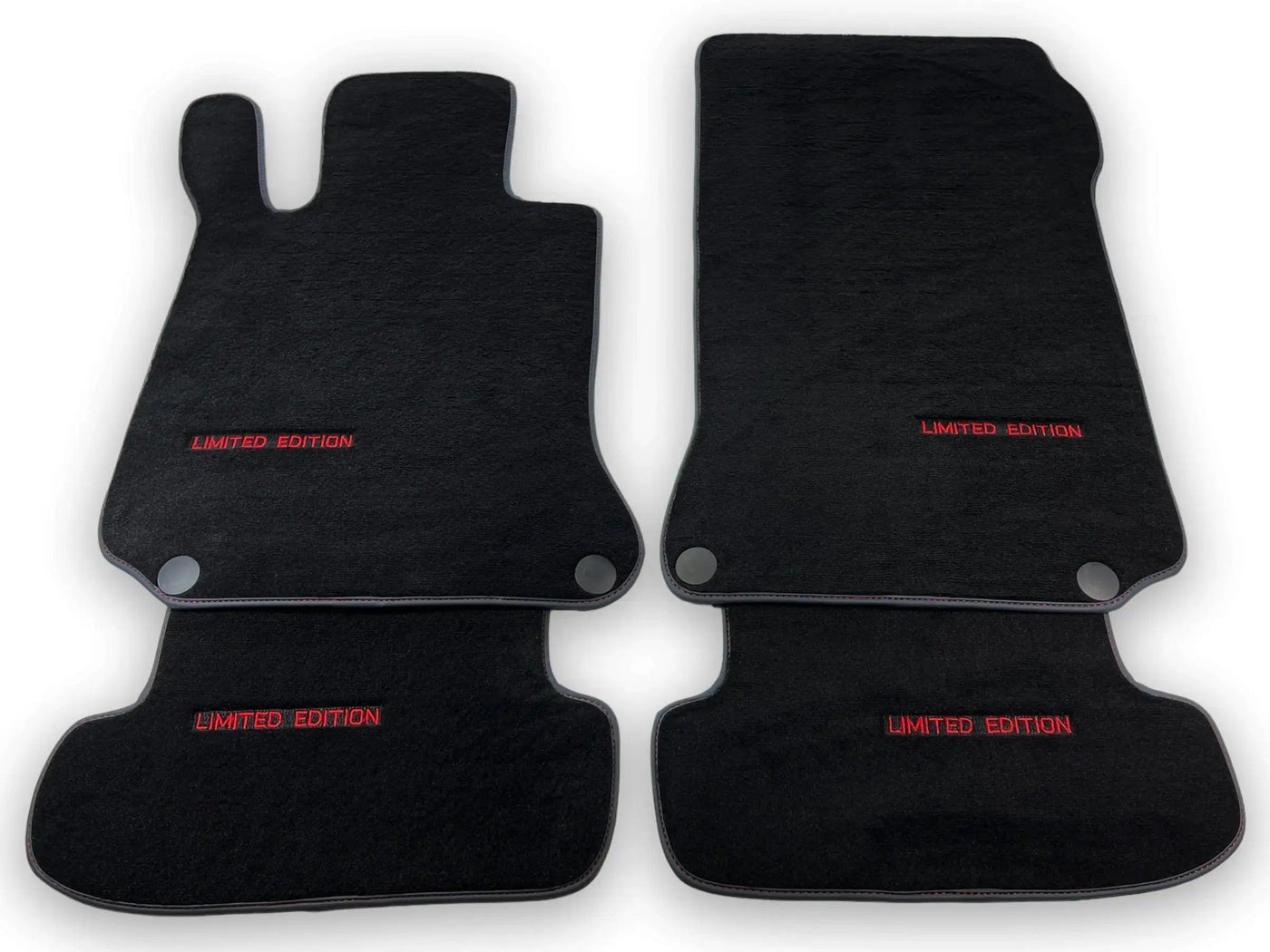 Black Floor Mats For Mercedes Benz E-Class C207 Coupe (2009-2013) | Limited Edition - AutoWin