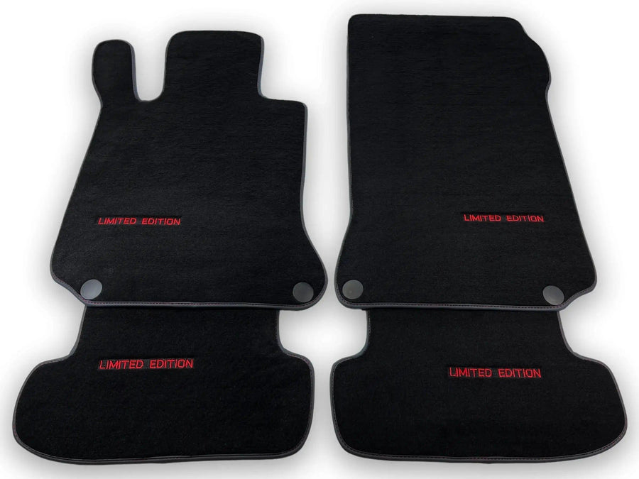 Black Floor Mats For Mercedes Benz E-Class S212 Estate Facelift (2013-2016) | Limited Edition - AutoWin
