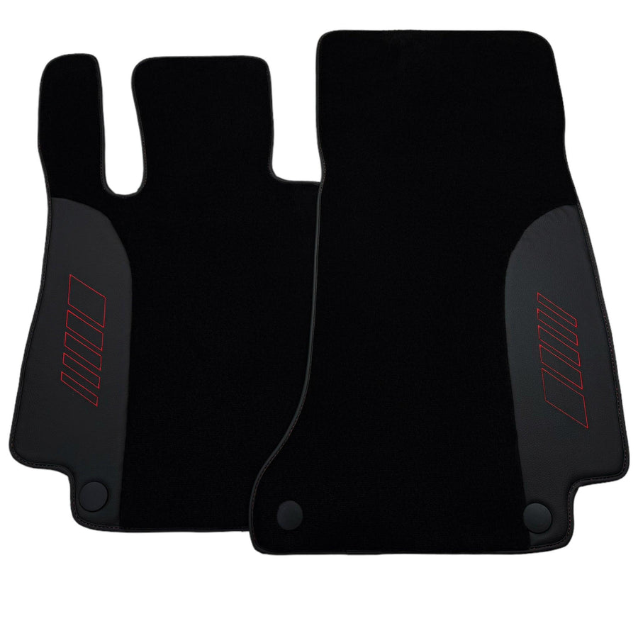 Black Floor Mats For Mercedes Benz E-Class W213 Sedan (2016-2020) Hybrid | AutoWin Edition - AutoWin