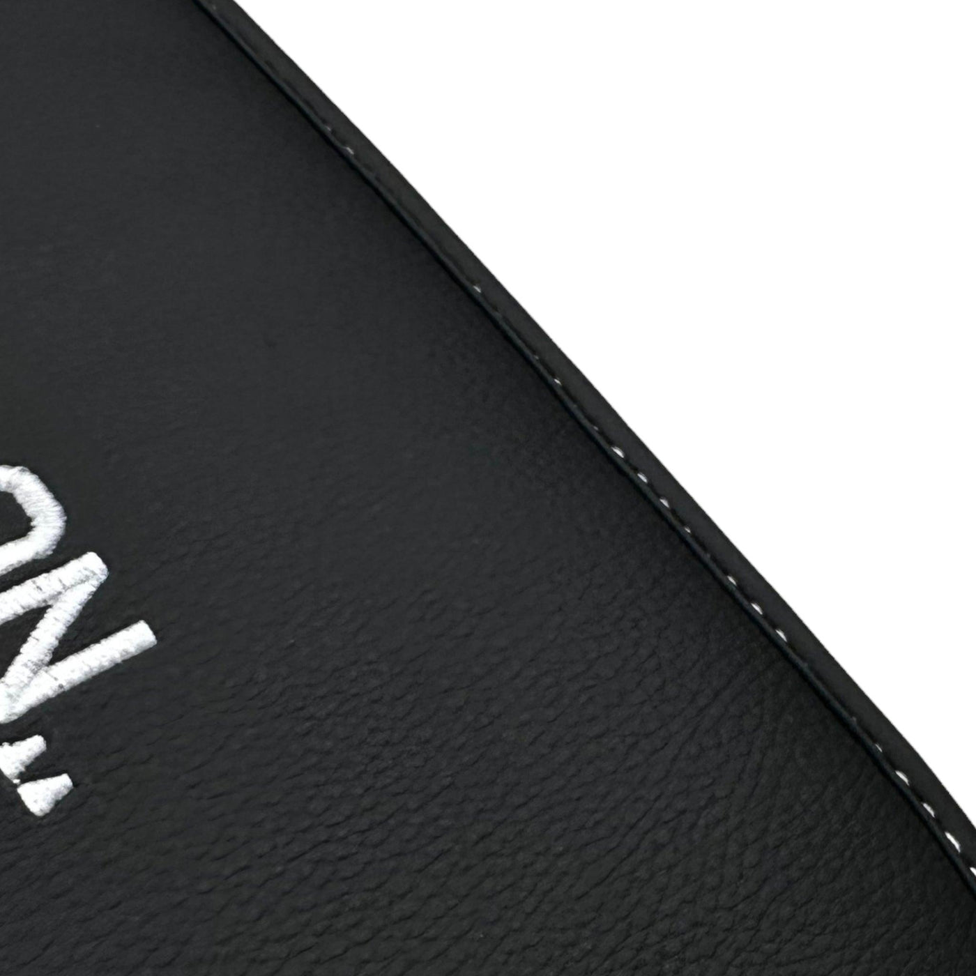 Black Floor Mats for Mercedes Benz E-Class W213 Sedan (2020-2023) Hybrid | "NO STEPS" Fluorescent Logo - AutoWin